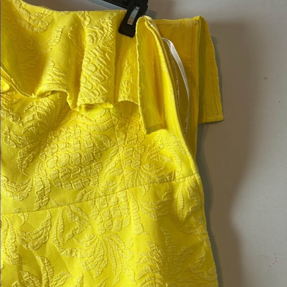 One-Shoulder Yellow Ruffle Romper - Picture 13 of 15